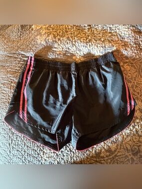 Danskin Black Athletic Shorts with Pink Stripes